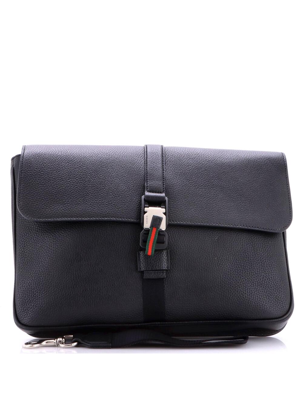 Gucci Web Buckle Wristlet Briefcase #366627G85B